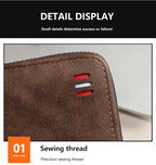 Men's wallet short version 2025 new solid color youth simple three fold wallet multifunctional student zipper coin purse