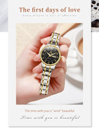 OLEVS 2891 Original Quartz Couple Watch Brand Luxury Double Calendar Waterproof Date Clock His and Her Watch Gift Couple Watch