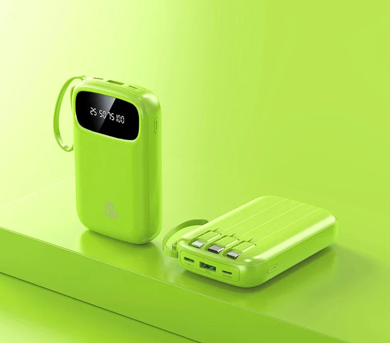 BCAK/ flagship store 200000 Milliampere Wholesale Power Bank with Built-in Cable, Mini, Portable, Fast Charging Mobile Power Sup