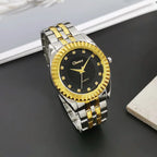 New Top Couple Watches Man Luxury Famous Lover's Watch Woman Casual Stainless Steel Watches For Women Relogio Feminino For Gifts