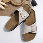 Womens Slippers 2024 European American Summer Non Slip Needle Buckle Flip Flops Big Size 35-43 Women's Sandals Woman Flat Shoes