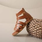 Women's Sandals Summer Elegant Casual Low Heels Flats Gladiator White Fish Toe with Best Selling Woman Shoes