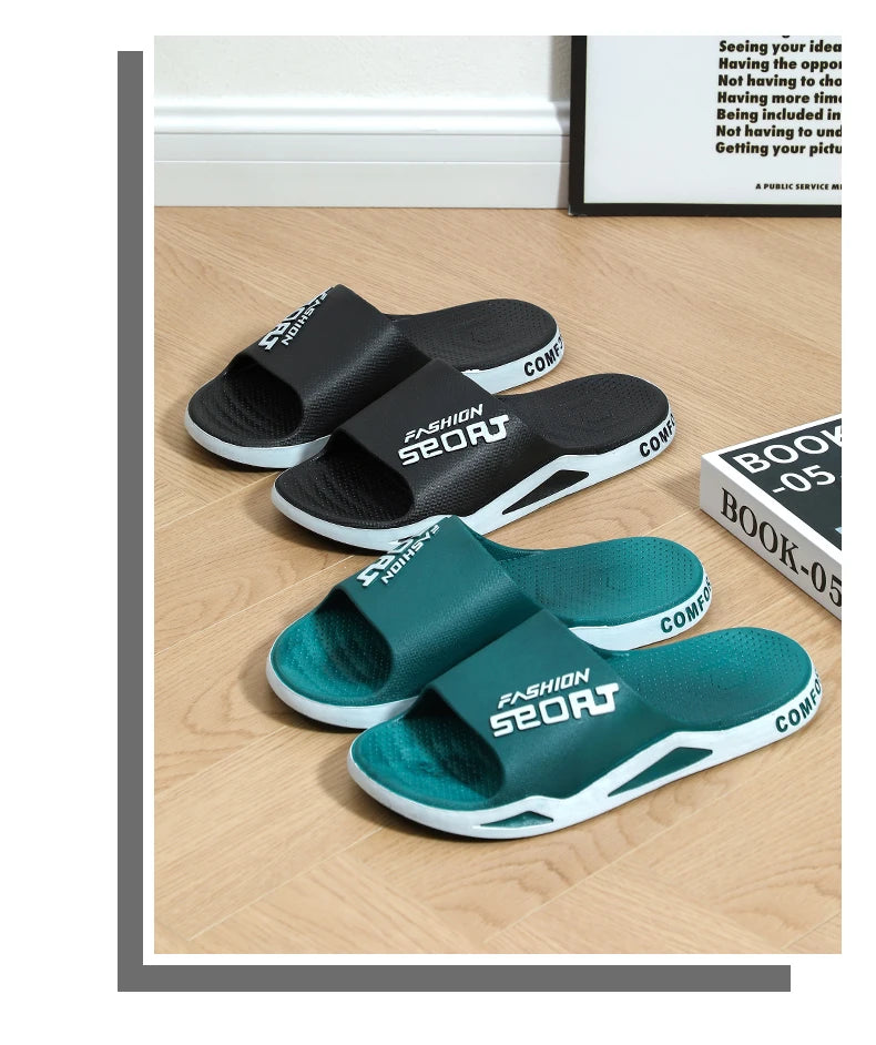 Slippers for men can be worn externally in summer. Trendy bathroom, bathroom, non-skid home, indoor, and home sandals for men