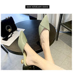 Women's Elegant Mules Woman Casual Slippers 2021 Ladies Low Heels Fashion Female Pointed Toe Shoes Women Candy Colors Footwear