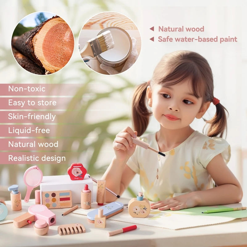 Simulation Cosmetics Set Kids Play House Toys Simulation Make up Lipstick Nail Paint Educational Toys Pretend Makeup Girls Game