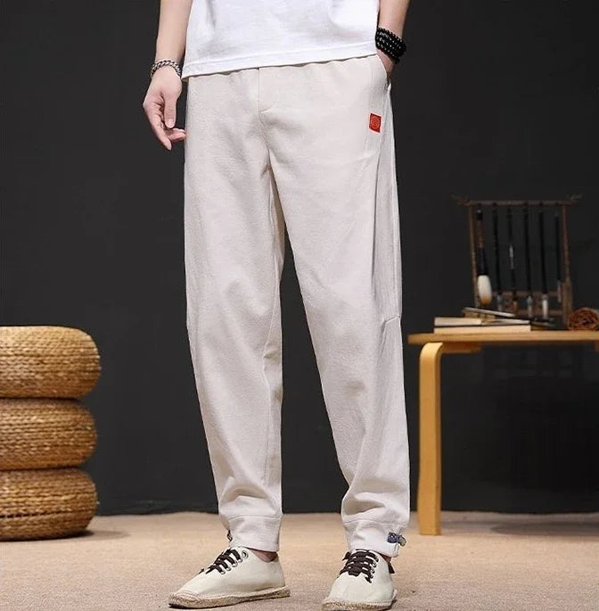 Trousers Skinny Autumn And Winter Plain Male Sports Pants Slim Cropped Men's Sweatpants Tights Aesthetic Hot Aesthetic Hot Loose