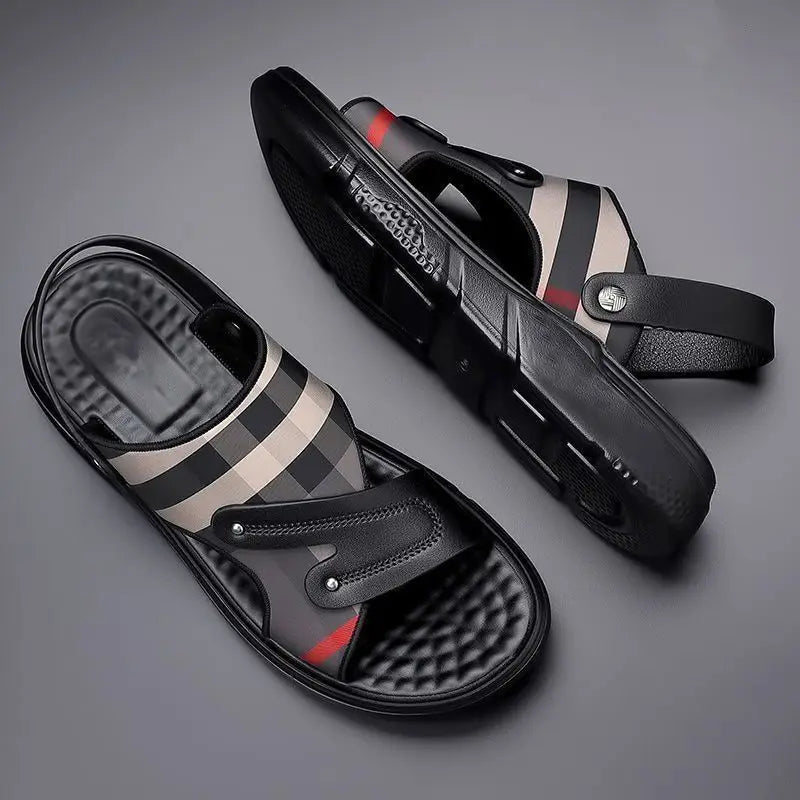 High-end Men's Sandals New Summer Sandals Men's Wear-Resistant Non-slip Soft Sole Outdoor Dual-purpose Sandals