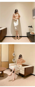 Women's High Heel Slippers Thin Heels Pointed Toe Solid Slippers Women Dress Banquet Summer Mature Concise Zapatillas De Mujer