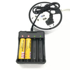 4 Chargers 4 Slot Wire Charger for 18650 Battery Charger Intelligent Fast Charging for 18650 Li-Ion Battery Flashlight Battery