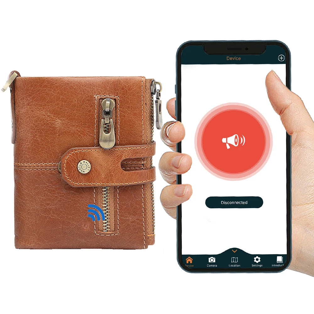 Smart Wallets GPS Tracker Card For Android And IOS Men Wallet  Card Holder For Air tags Magsafe Men Gift Fathers Day Gift