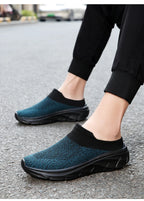 Men Slippers New Summer Breathable Home Indoor Slippers Men Thick Bottom Slides Fashion Walking Shoes Men chanclas de hombre