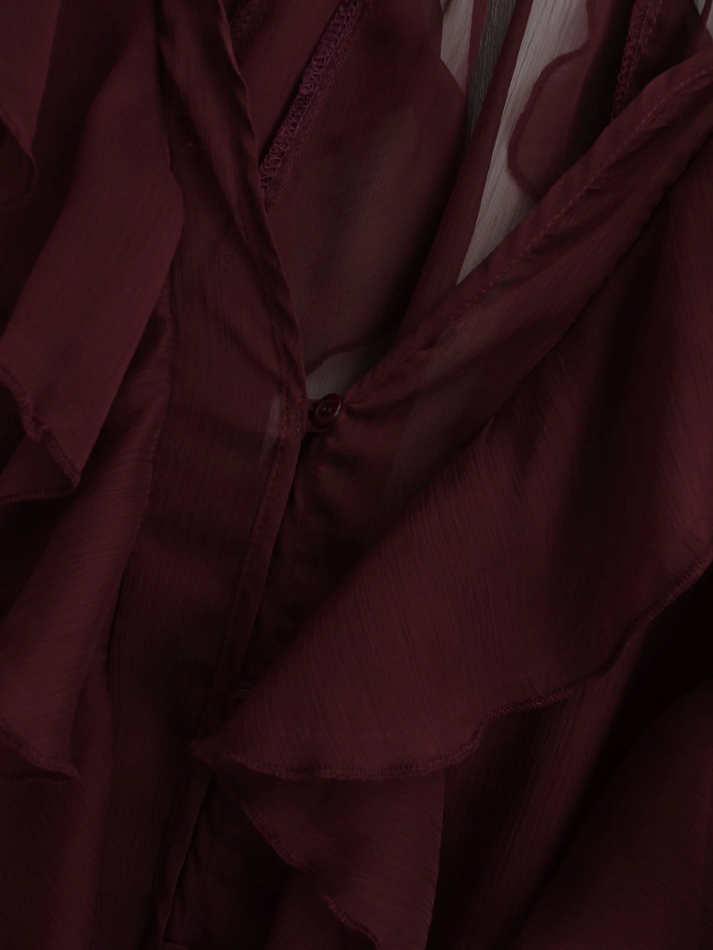 HH Women Ruffles Tierred Thin Blouses Solid Elegant Woman V Neck Long Sleeve Shirt 2025 Fashion High Street Lady Chic Tops