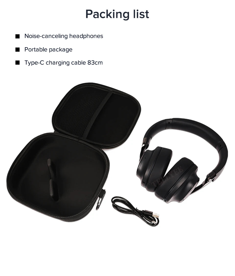 Wireless Bluetooth headphones noise-cancelling stereo 5.3 headphones high-quality wireless headphones HIFi sound effects