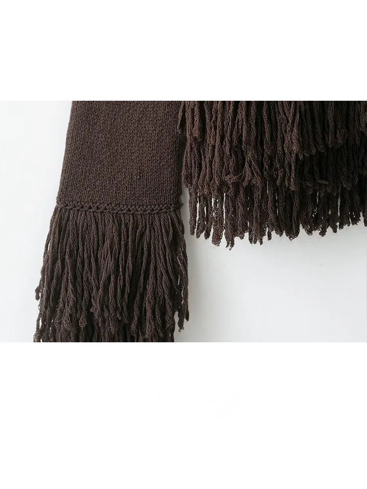 HH Women Bow Lace-Up Sweater Tops White O-Neck Short Sleeve Pockets Single-Breasted Female Fashion Casual Knitted Cardigan