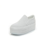 Women Flat Platform Canvas Shoes Flats Woman Casual Sneakers Girls Student Thick Soled Loafers Ladies Slip on tenis de mujer