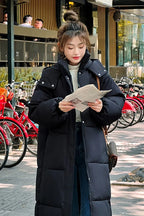 2024 New Winter and Autumn Women White Duck Down Hoodies Puffer Jackets Coats Warm Windproof Black White Coats