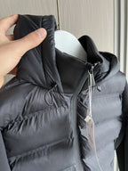 2025 Winter New Arrival  Women's Lightweight Warm Down Jacket with Long Sleeves and Zippered Hooded Sports Coat 4391742