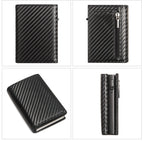 Wallet for Men, Smart Pop Up Wallet, Slim Minimalist RFID Blocking Credit Card Holder, Front Pocket Purse with Bill Compartment