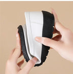 Fashion Leather Women Flats Round Toe Women Shoe Moccasins Shoes Woman Slip On Shoes Women Black Zapatos Mujer Plus Size