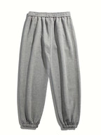 Men's fashionable casual pants - loose sweatpants, suitable for all seasons daily wear - machine washed, non stick, breathable f