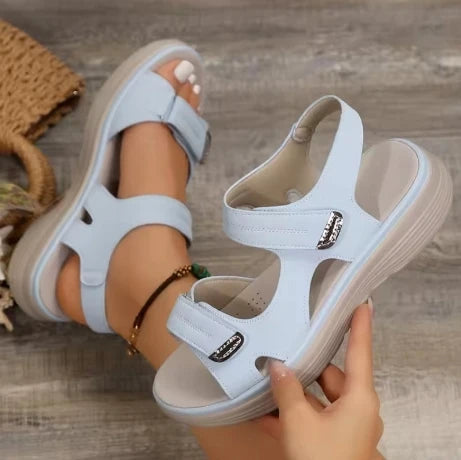 Summer Wedge Sandals for Women 2025 New Fashion Non Slip Beach Shoes Woman Lightweight Casual Platform Plus Size Sandals Women