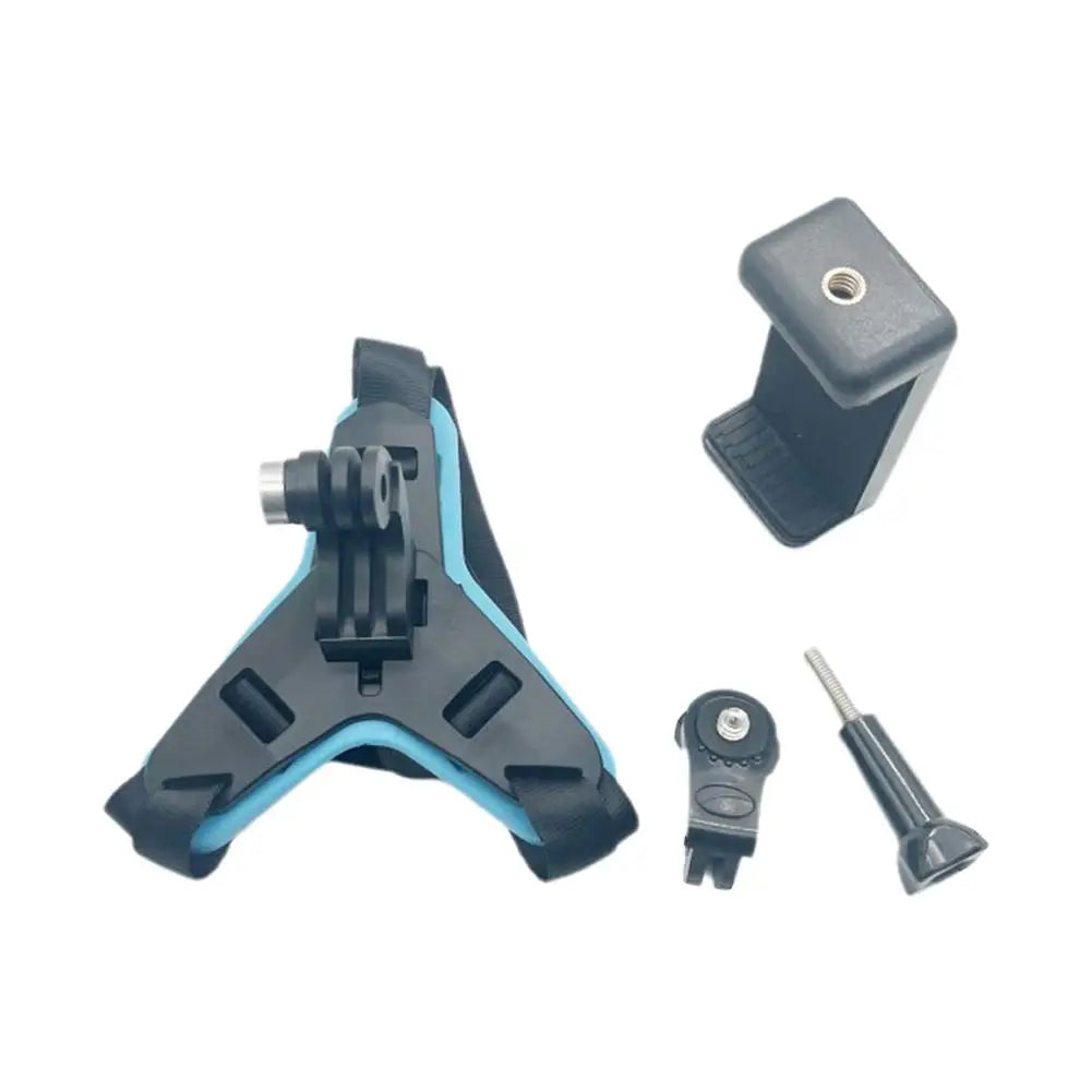 Helmet Holder Helmet Accessories Motorcycle Riding Mobile Phone Holder Sports Camera Chin Holder Phone Clip Accessory