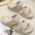 Female Shoes Slippers Soft Big Size Low Platform Summer Clogs Woman Luxury Slides Comfort Beach Designer Scandals Casual