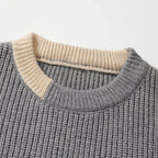 Winter Fashion Trend Outdoor Round Neck Pullover Knitted Sweater Comfortable Versatile Windproof Breathable and Warm Sweater