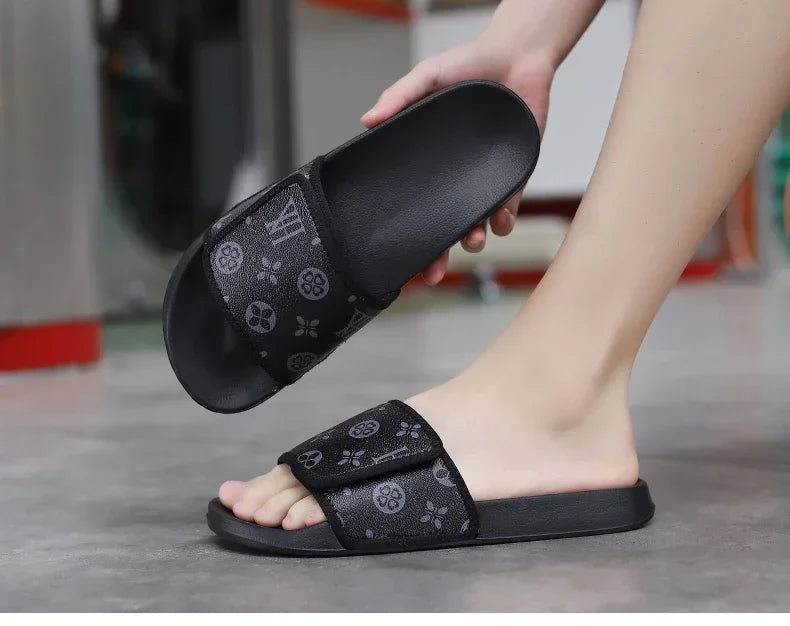 Slides Shoes for Men 2024 Slippers House Man Comfortable Men's Sandal Living Room Slippers Walk Around Home Flip Flop Slipper