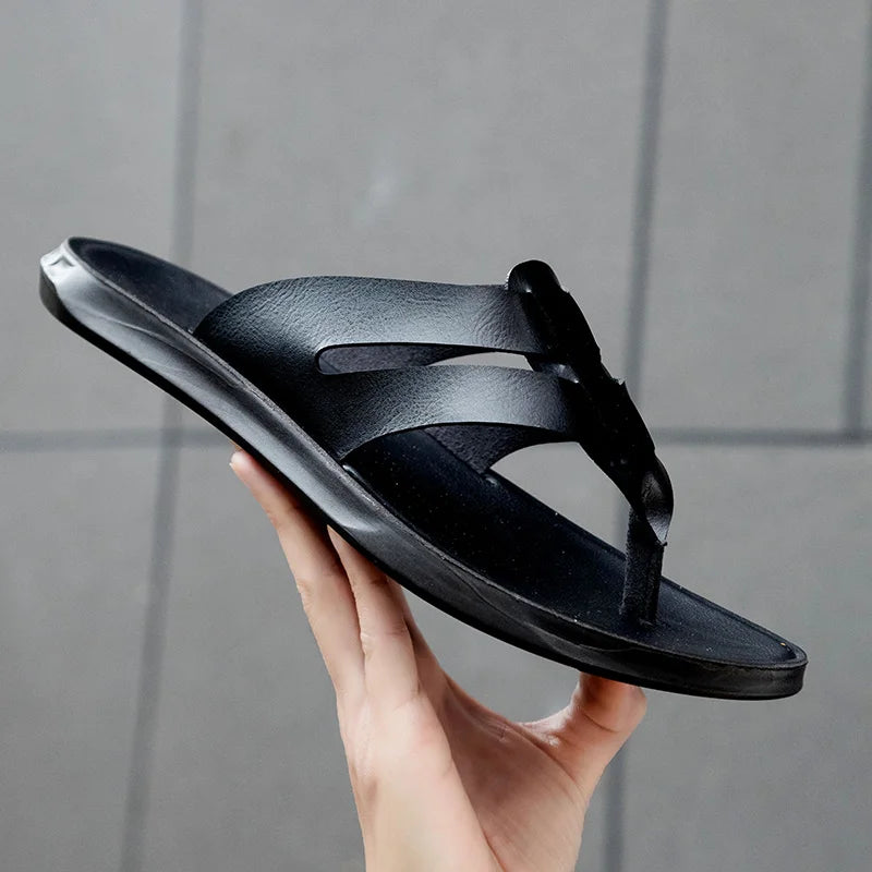 Men's High Quality Sandals Summer Men Shoes Breathable Walking Beach Slippers Outdoor Sandals Casual Fashion Male Filp Flops