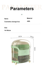 Cosmetics Storage Box Makeup Display Shelf Desktop Dressing Table Jewelry Organizer Box Bathroom Lipstick Skin Care Product Rack