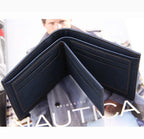 Men Wallet PU Business Foldable Wallet Luxury Billfold Slim Hipster Credit Card Holders Inserts Coin Purses Vintage Walltes
