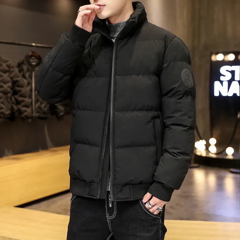 Winter Man Jackets Cotton-padded Parkas Puffer Jacket Men Warm Coats Thick Fashion Casual Outwear Streetwear Men's Clothing Top