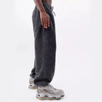 2025 New Washed and Worn Sweatpants for Women European and American Looped Casual Sports High Waisted Versatile Pants