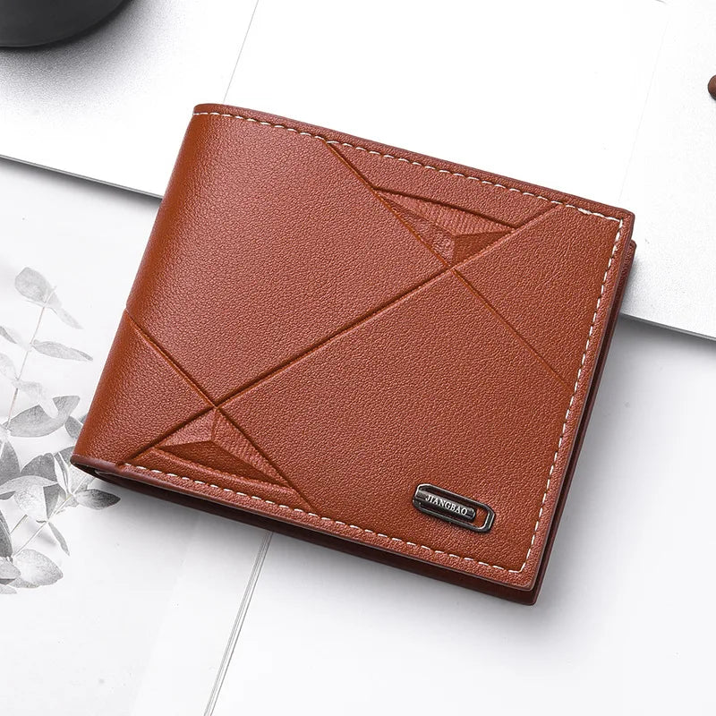 2025 New Men Wallet Men's Short Multi-Card Position Fashion Casual Wallet Men Youth Thin Horizontal