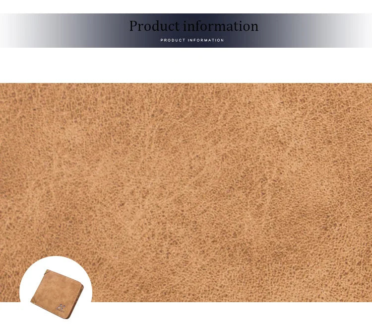 Men's Wallets European and American Retro Wallets Thin Fashion Casual Nubuck Leather Horizontal and Vertical Men's Wallets