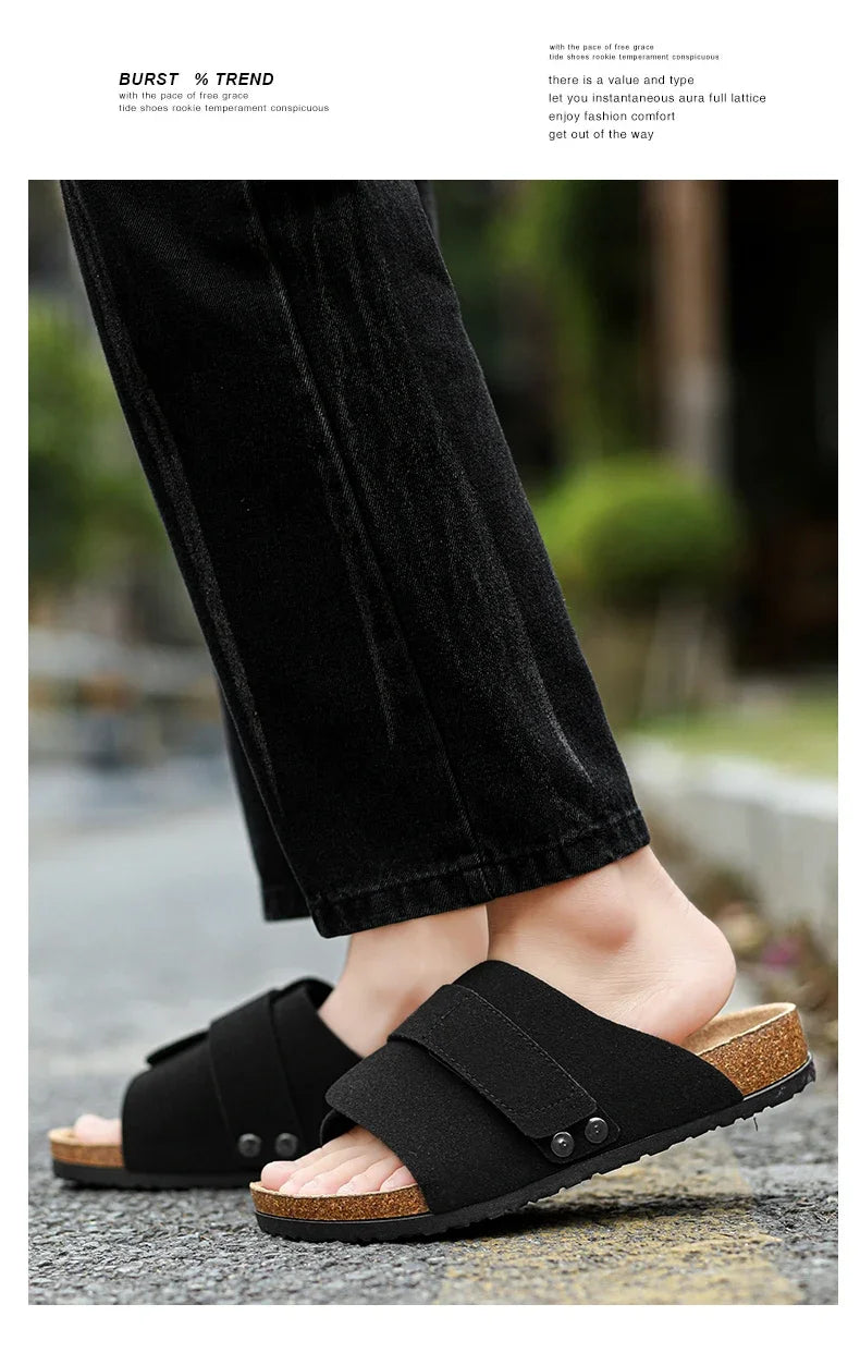 Men's Summer Sandals for Men Shoes Flat Sandals Trend 2024 Man Slippers Slipers Mens Soft Sandles High Quality Shoes Sandal Sale