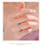 Unift Horseshoes Rings for Women Cowboy Cowgirl Stainless Steel Finger Ring Trendy Fashion Equestrian Horse Lover Jewelry Gift