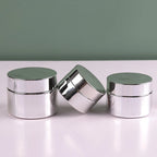 Cosmetic Jar 5-50g Face Cream Glass Bottle Silver Glass Cream Jar Cosmetic Container Empty Nail Glue Jar Travel Makeup Container