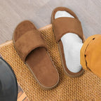 Men's Slippers for Home in Solid Colors Flat Heels Low Cuffs Convenient To Wear Spring and Summer Soft-soled Anti-slip Slippers