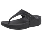 Women's Sandals Summer  Casual Non-Slip Suede  Diamond Soft Platform Wedge Flip Flop Walking Beach Slippers Shoes Woman
