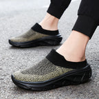 2025 Men Slippers Summer Breathable Home Indoor Slippers Men Thick Bottom Slides Fashion Couple Walking Shoes Chanclas Hombre