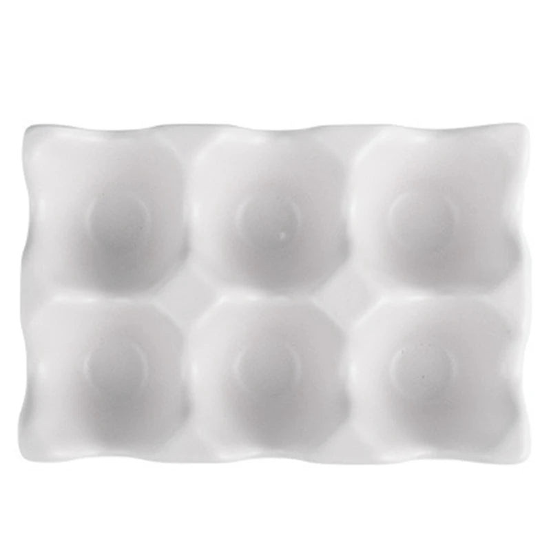 Kitchen Supplies Egg Tray Egg Rack Household Ceramic Tableware Supplies Egg Tray Egg Tray