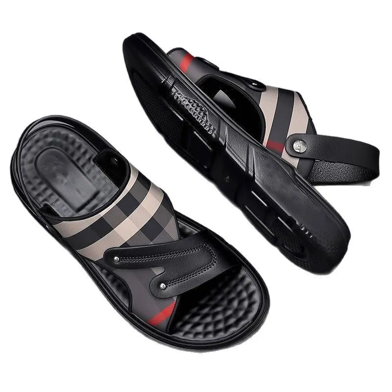 High-end Men's Sandals New Summer Sandals Men's Wear-Resistant Non-slip Soft Sole Outdoor Dual-purpose Sandals