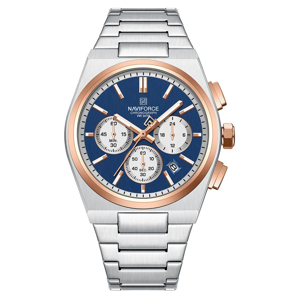 NAVIFORCE Luxury Couple Watches Set - Men's And Women's Fashion Quartz Wristwatches Waterproof Stainless Steel 2025 New Arrival