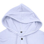 Men's Short-sleeved T-shirts for Sports and Fitness American-style Henley Shirt Hooded Top