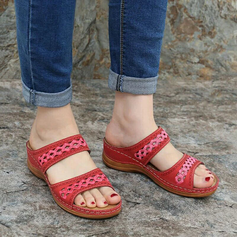 sandals women 2021 Summer Women Shoes Wedges Sandals Platform Casual  Roman Women's Sandals Beach Shoes Soft Female Shoes Woman