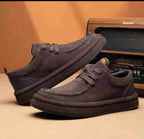 Men's Shoes Are Fashionable Brown Casual Shoes Made of Durable Suede Material Comfortable Walking Shoes Suitable for Daily Wear