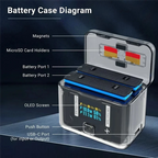 A99E-Charging Butler Two-Way Smart For Insta360 Acepro2 Fast Charging Battery Portable Charger