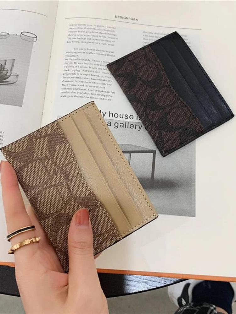Luxury Design Wallets for Women Multi-Function Card Holder PU Leather Female Small Card Bag Short Women's Purse